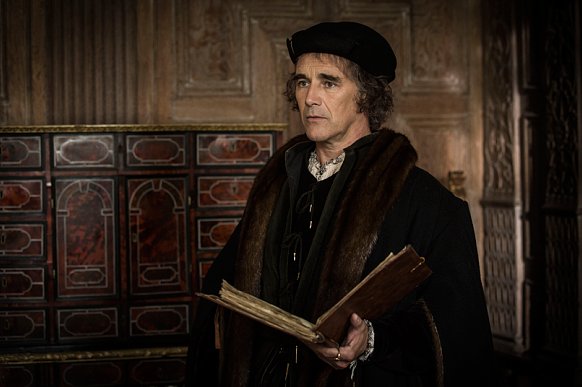 © Company Productions Mark Rylance as Thomas Cromwell in a scene from the BBC's Tudor historical drama Wolf Hall