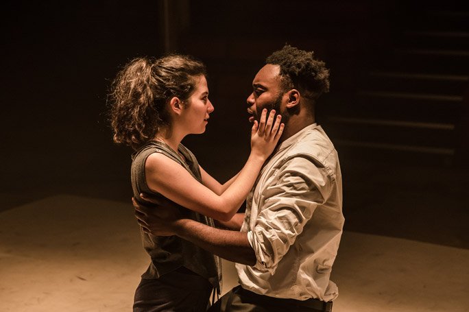 © The Other Richard Norah Lopez Holden and Abraham Popoola on stage as Desdemona and Othello